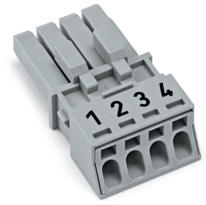WAGO Steckverbinder Gebäude Buchse 4p Serie 890 890-244/064-000 Federzug 400V