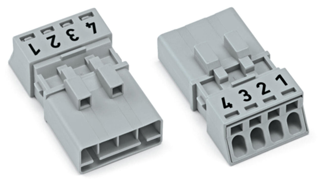 WAGO Steckverbinder Gebäude Stecker 4p Serie 890 890-254/062-000 Federzug 400V