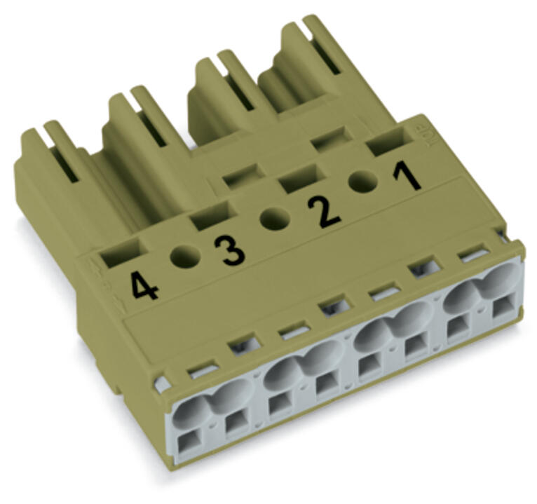 WAGO Steckverbinder Gebäude Stecker 4p Serie 770 770-274 Federzug 400V 25A