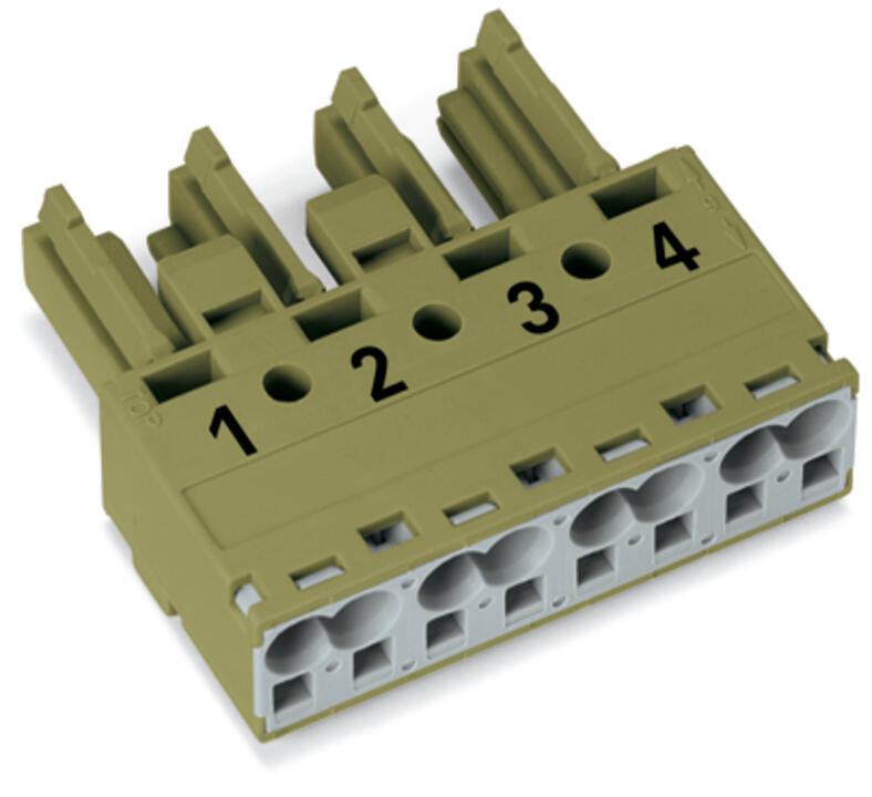WAGO Steckverbinder Gebäude Buchse 4p Serie 770 770-264/072-000 Federzug 400V