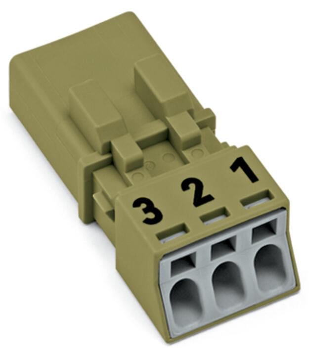 WAGO Steckverbinder Gebäude Stecker 3p Serie 890 890-273/073-000 Federzug 250V