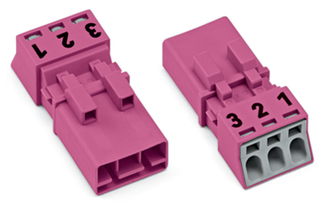 WAGO Steckverbinder Gebäude Stecker 3p Serie 890 890-293 Federzug 250V 16A