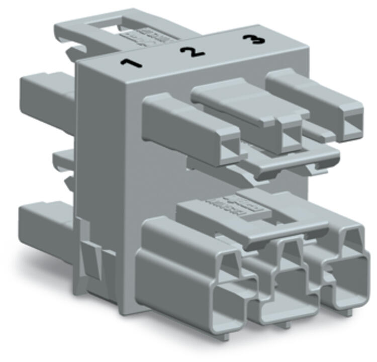 WAGO H-Verteiler PA 3Eing 3p 9Ausg 250V Serie 770 770-1714 25A IP20 hfr