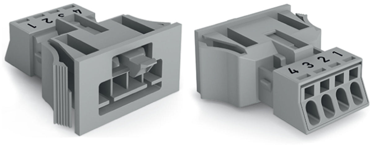 WAGO Gerätestecker 4p ger Snap/schraub Serie 890 890-754/064-000 Federzug 400V