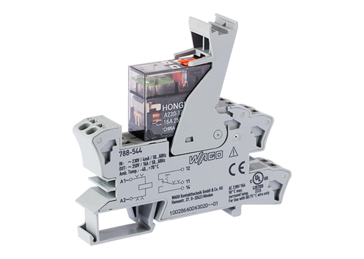 WAGO Schaltrelais 230V/AC 1W IP20 Serie 788 788-544 15x73x86mm Federzug