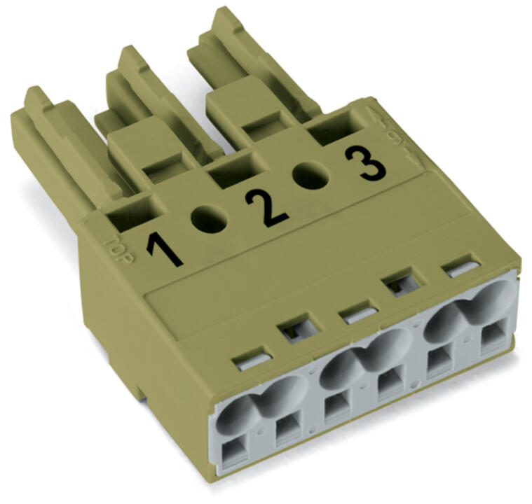 WAGO Steckverbinder Gebäude Buchse 3p Serie 770 770-263/073-000 Federzug 250V