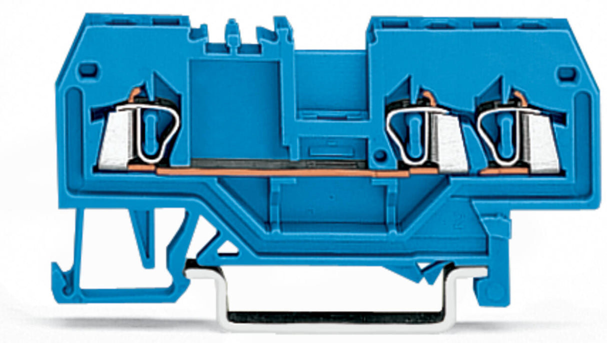 WAGO Reihenklemme 0,08-1,5qmm 1Etage 3kl Serie 279 279-684 bl 18A TS35