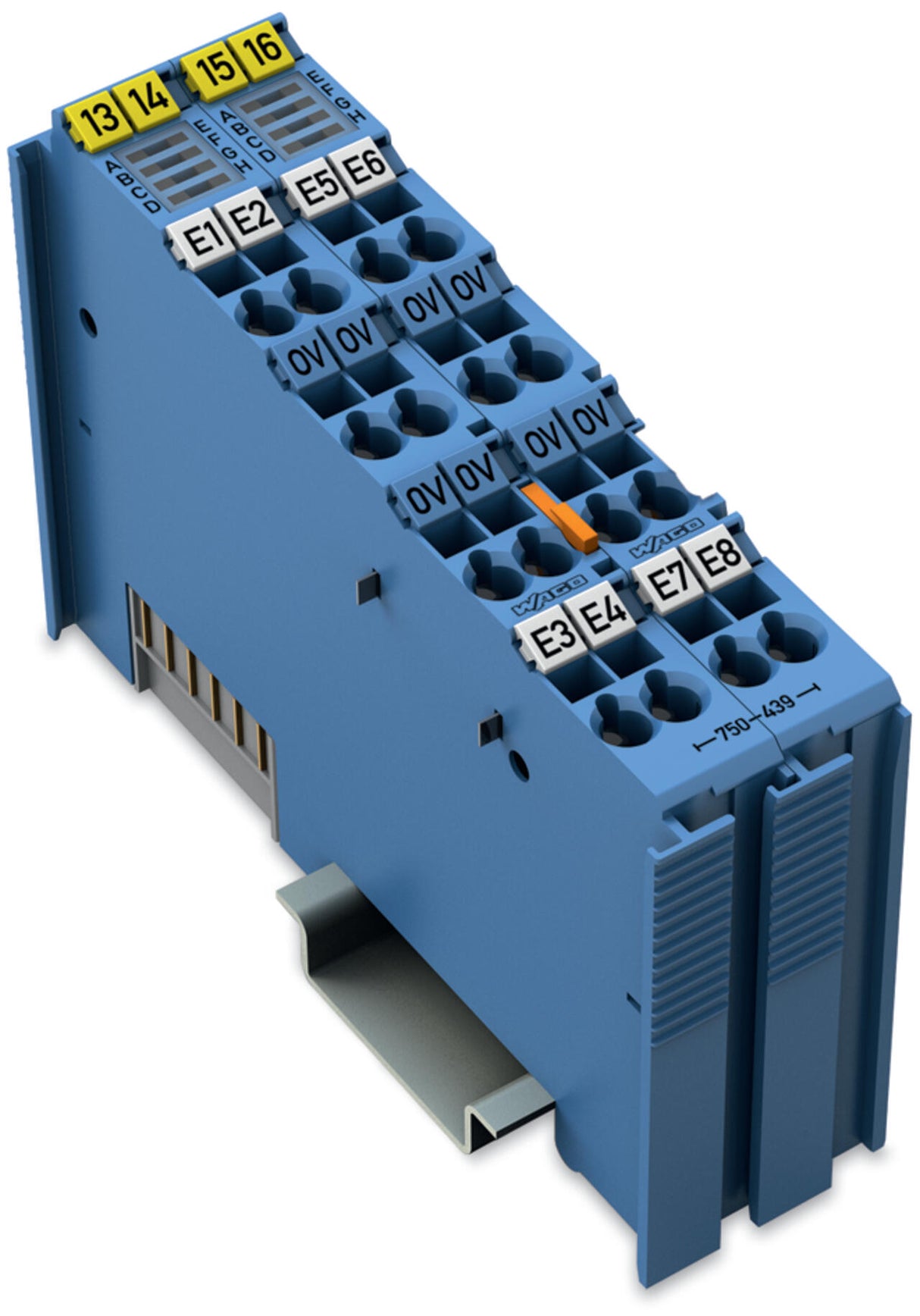 WAGO Digital I/O-Modul DC 24V 8Eing 24V 750-439/040-000 Federzug