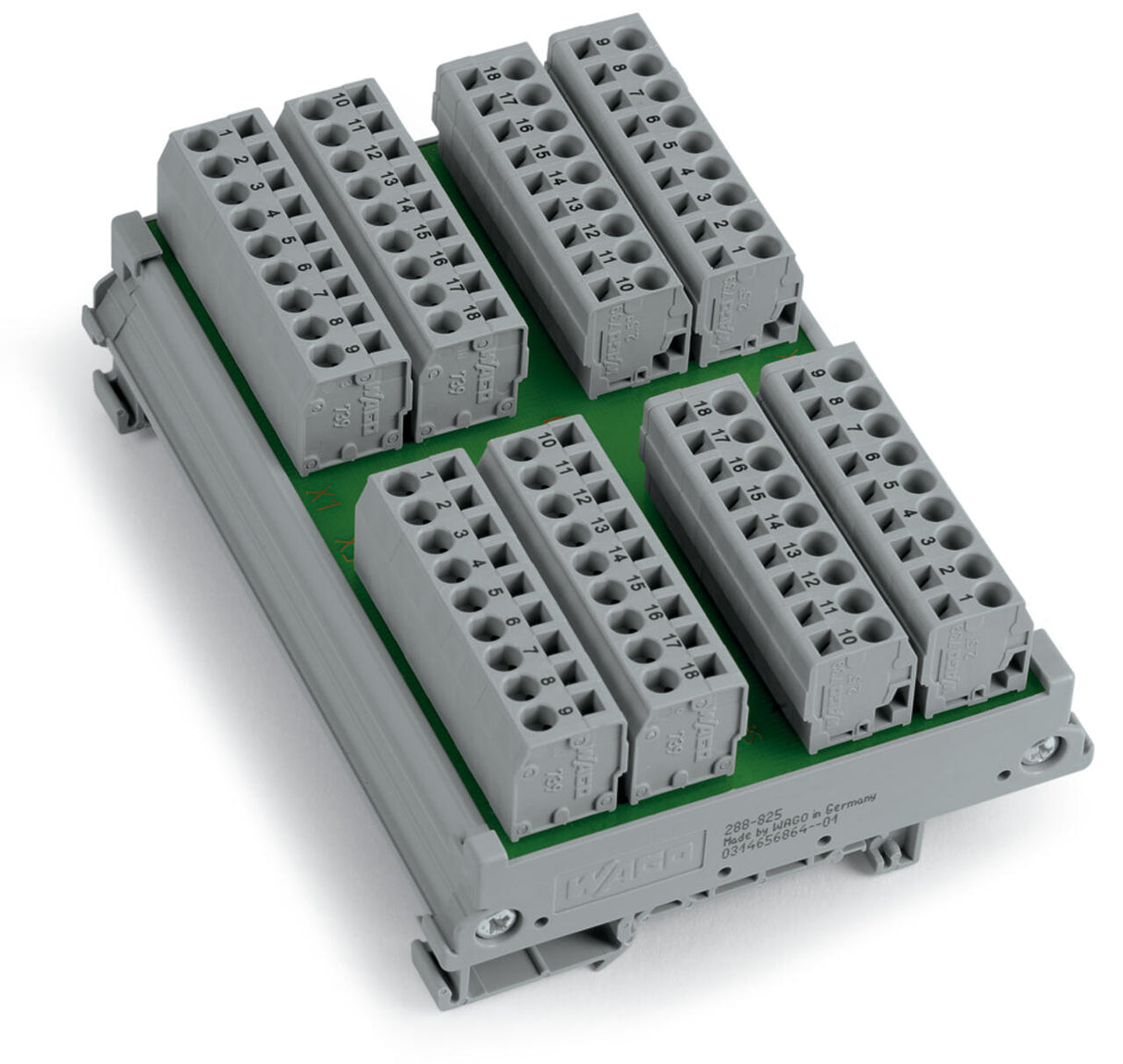 WAGO Übergabemodul 72p 250V 12A Federzug Serie 288 288-825 Leiterplattenklemme