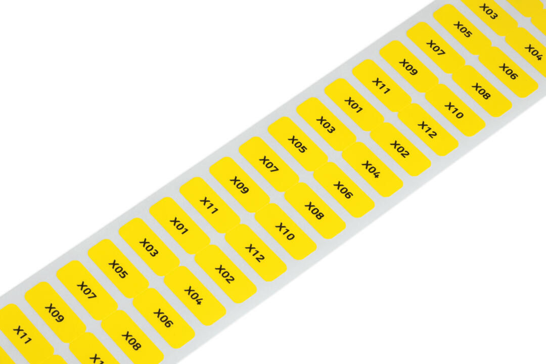WAGO Klemmenmarkierung ge RM=20mm unbedr Serie 210 210-807/000-002 horiz/vert