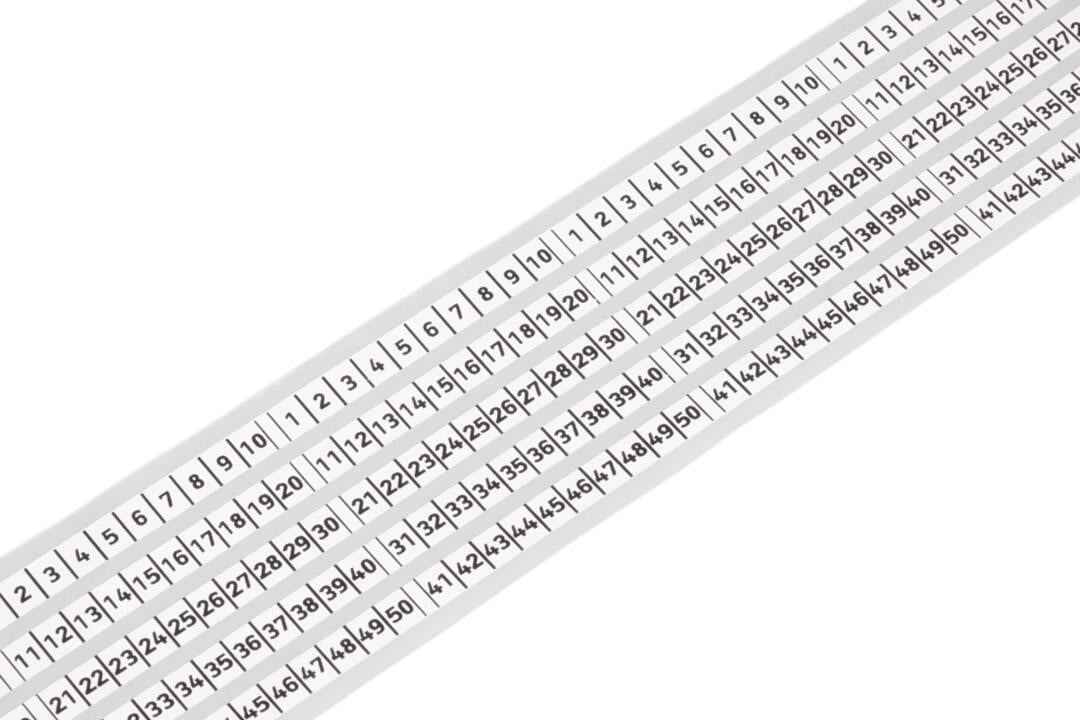 WAGO Klemmenmarkierung ws RM=6mm unbedr Serie 210 210-833 horiz/vert
