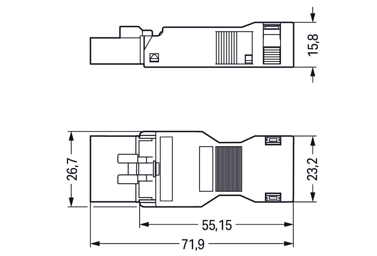 WAGO Steckverbinder Gebäude Stecker 5p Serie 890 890-115 Federzug 400V 13A