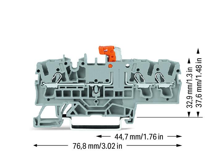 WAGO Trennreihenklemme gr 0,25-4qmm 16A Serie 2002 2002-1771 1Etage