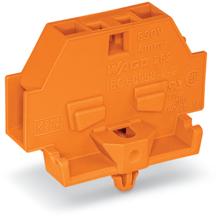 WAGO Klemmleiste 0,08-4qmm 24A 1p 7mm or Serie 262 262-316 Thermopl Federzug
