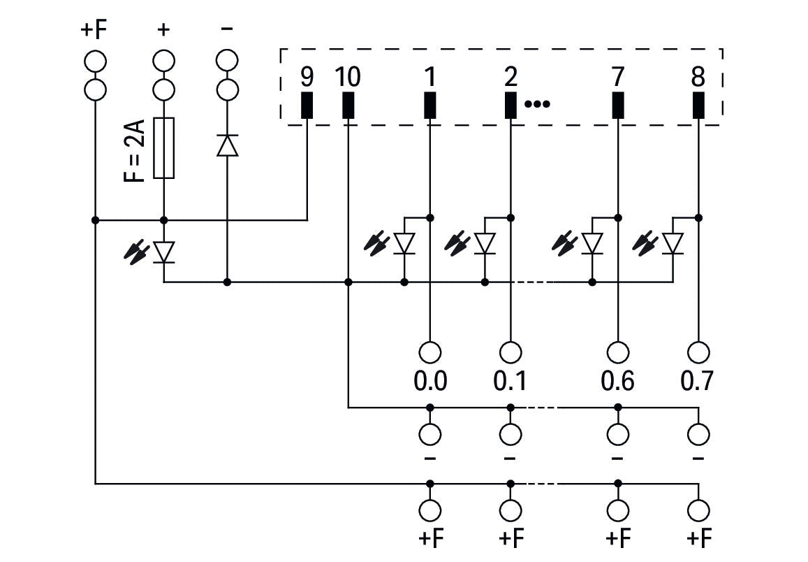 WAGO Übergabemodul 10p 50V 2A Federzug Serie 704 704-2003 Steckanschl TS35