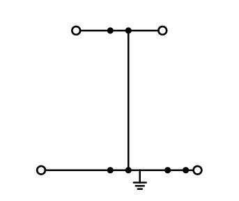 WAGO Schutzleiter-Reihenklemme 0,75-4qmm 2002-2707 gn/ge 2Etagen erf.Abschlusspl