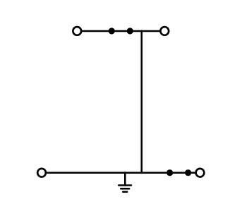 WAGO Schutzleiter-Reihenklemme gn/ge Serie 870 870-507 0,08-2,5qmm 2Etagen