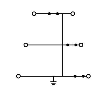 WAGO Schutzleiter-Reihenklemme gn/ge Serie 870 870-557 0,08-2,5qmm 3Etagen