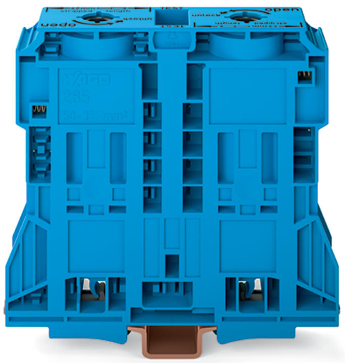 WAGO Reihenklemme 50-185qmm 1Etage 2kl Serie 285 285-1184 bl 353A TS35