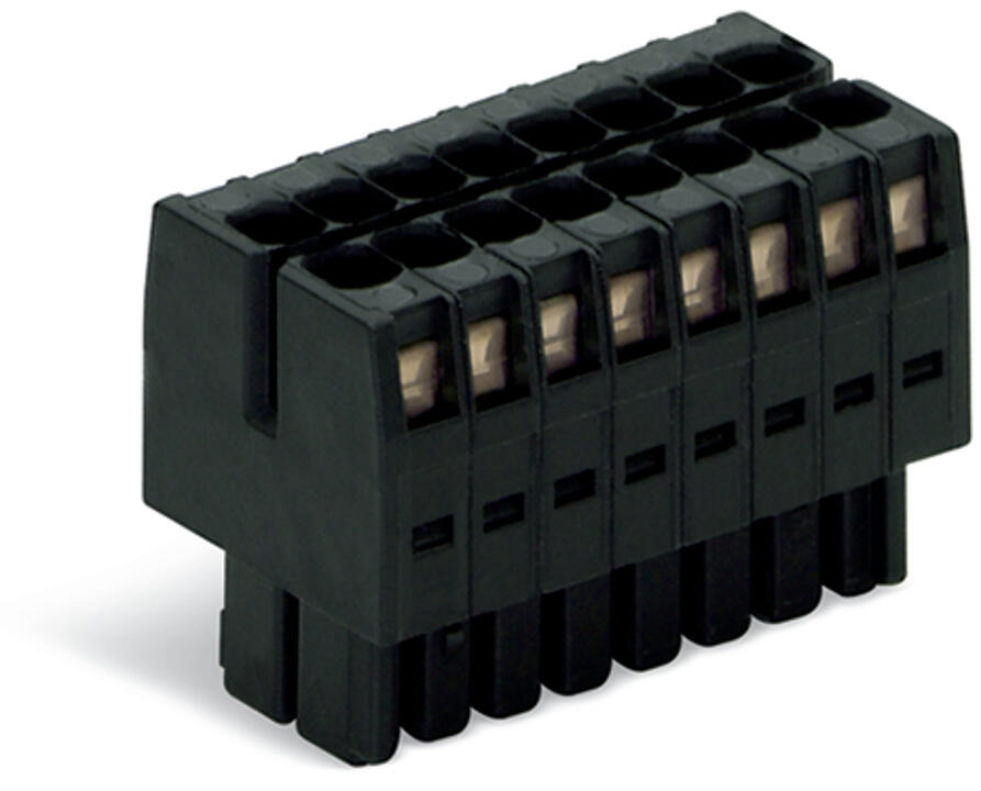 WAGO Klemmleiste 0,08-1,5qmm 10A 16p sw Serie 713 713-1108/033-9037 Thermopl