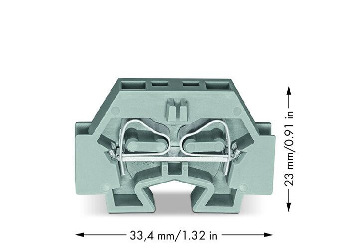WAGO Klemmleiste 0,08-4qmm 24A 1p 7mm gr Serie 262 262-321 Thermopl Federzug