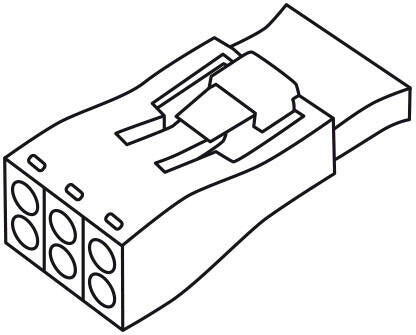 WAGO Steckverbinder Gebäude Federzug 3p Serie 873 873-953 400V 6A