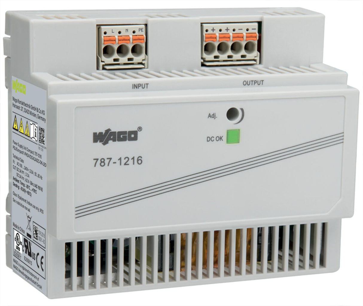 WAGO Gleichstromversorgung REG 22-26V 4A EPSITRON 787-1216 96W 90-264VUC 6TE