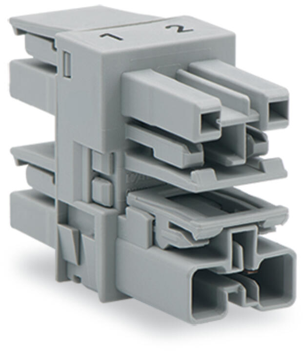 WAGO H-Verteiler PA 2Eing 2p 4Ausg 250V Serie 770 770-1704 25A IP20 hfr