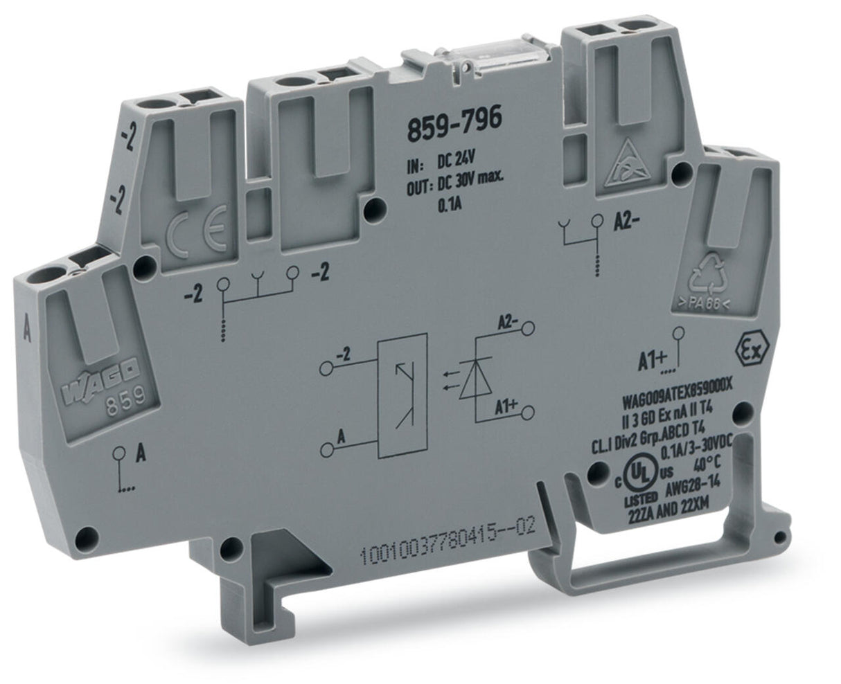 WAGO Optokoppler 24V 0,0092A 3-30V Serie 859 859-796 Transistor