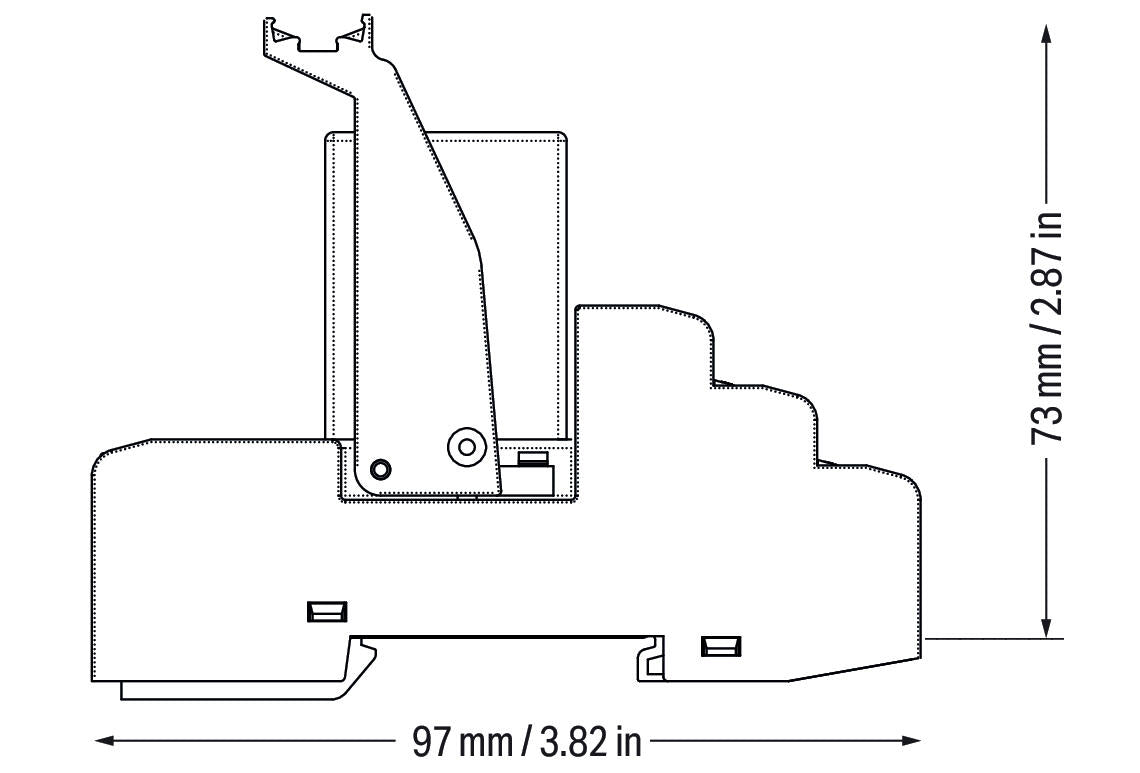 WAGO Schaltrelais 2W IP20 31x73x97mm Serie 858 858-324 Federzug