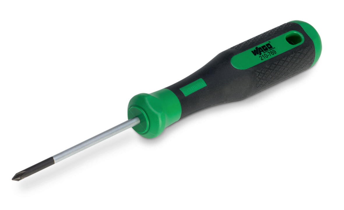 WAGO Schraubendreher Kreuz PH0 isol 63mm 210-769 ger 2Komp