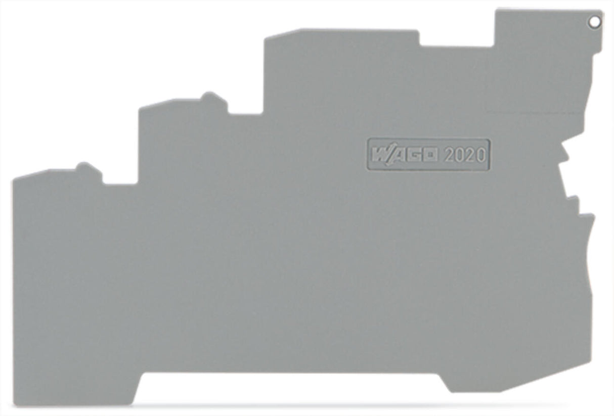 WAGO Abschl/Zwischenplatte rastb gr Serie 2020 2020-5391