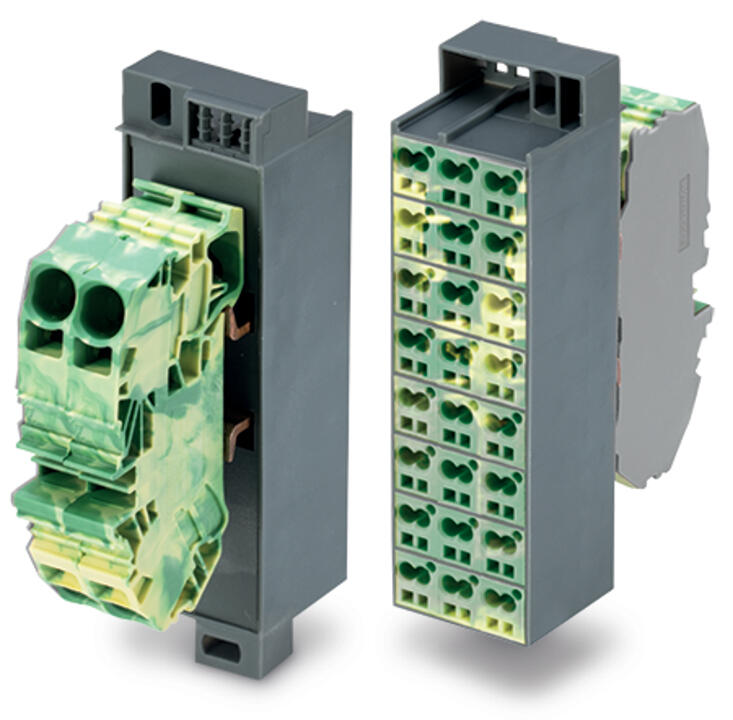 WAGO Verteilerblock 0,08-2,5qmm 1Etage Serie 726 726-672 24kl gr/gn-ge 76A