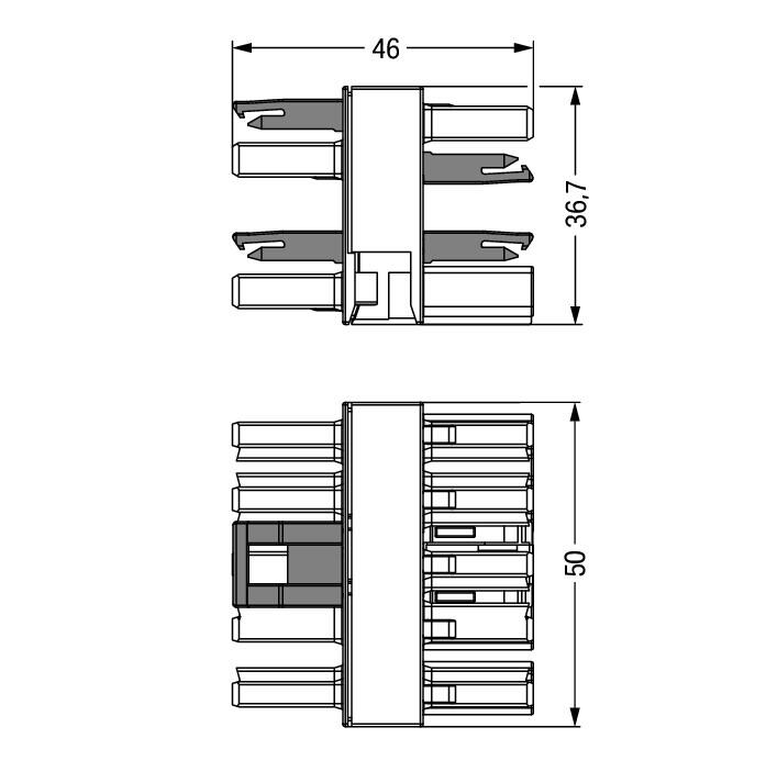 WAGO H-Verteiler PA 5p 400V 25A IP20 hfr Serie 770 770-618