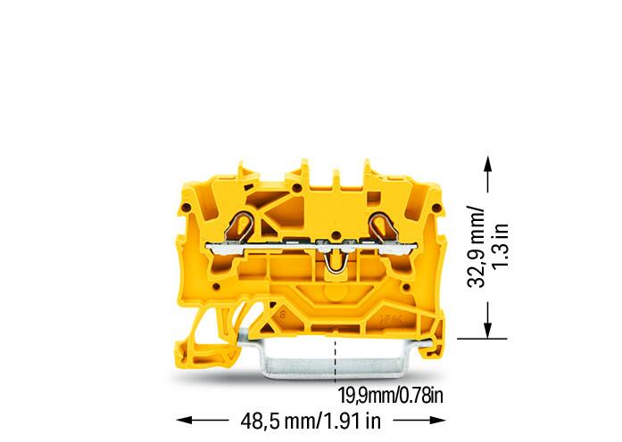 WAGO Reihenklemme 1Etage 2kl ge 18A TS35 Serie 2001 2001-1206