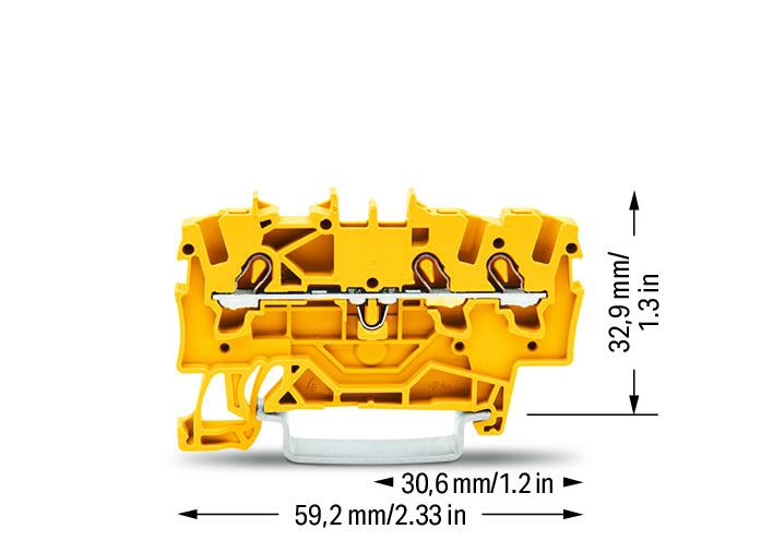 WAGO Reihenklemme 1Etage 3kl ge 18A TS35 Serie 2001 2001-1306