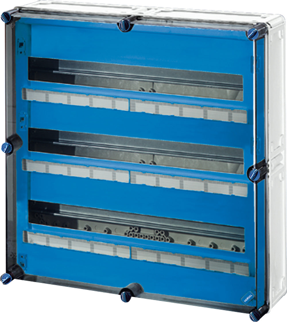 HENSEL Automatengehäuse AP 3x28TE Kst Mi 1884 IP65 600x600x170mm ET93mm
