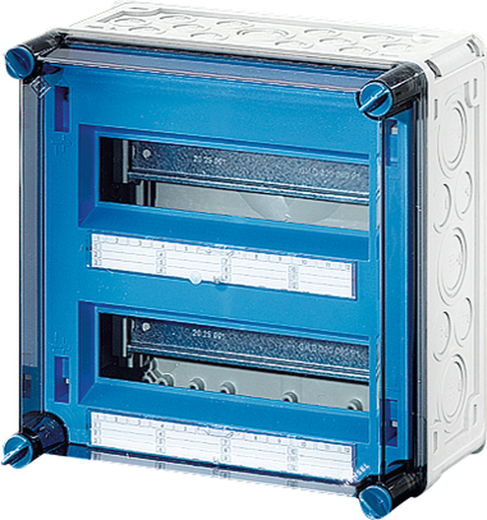 HENSEL Automatengehäuse AP 2x12TE Kst Mi 1224 IP65 300x300x170mm ET93mm