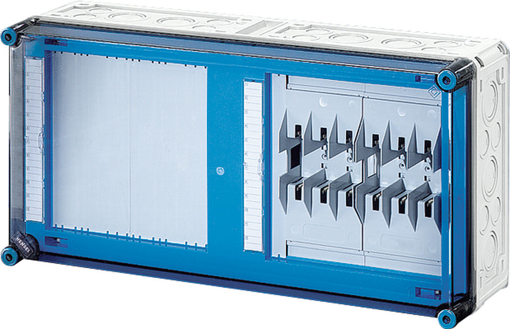 HENSEL Sicherungsgehäuse 125A IP65 NH00 Mi 6422 uni Kst m.transpDeckel AnbMögl