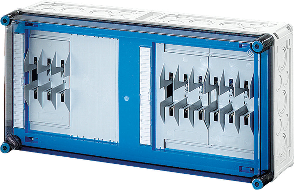 HENSEL Sicherungsgehäuse 125A IP65 NH00 Mi 6432 uni Kst m.transpDeckel AnbMögl