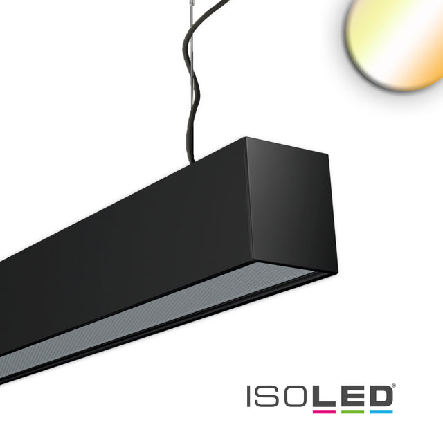 PROLAMP40IDhs Pendel 125W schwarz 2500mm opal Sys-Pro Funk dimmbar CCT + 3000K - Beleuchtung