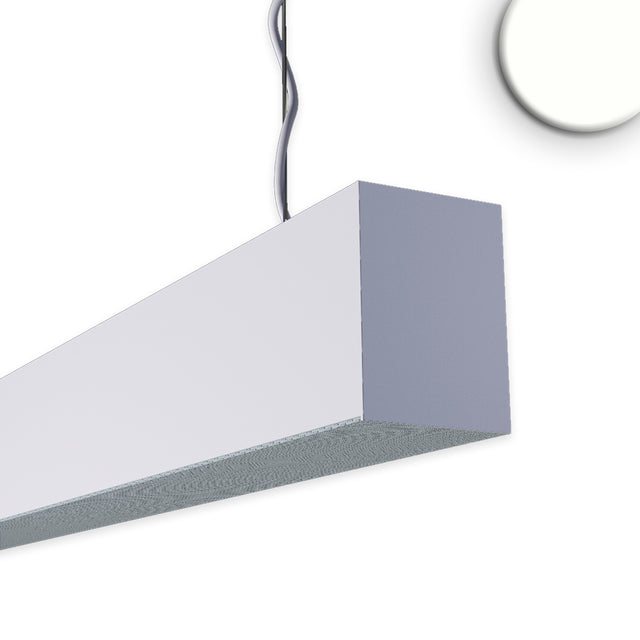 PROLAMP30FIDhs Pendel 189W silber 5884mm 2 x asymmetr. 25° Push/DALI dimmbar 4000K + 4000K 2 T. - Beleuchtung