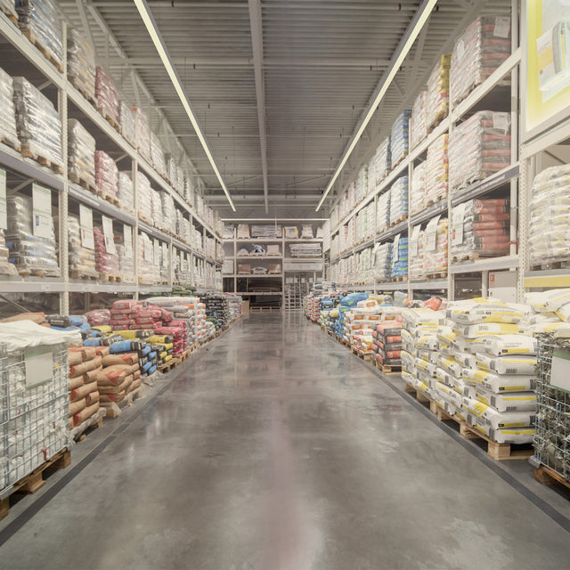 PROLAMP30FIDhs Pendel 189W silber 5884mm 2 x asymmetr. 25° Push/DALI dimmbar 4000K + 4000K 2 T. - Beleuchtung