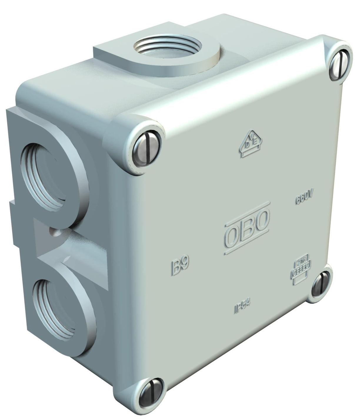 BETTERMANN Abzweigdose IP54 2,5qmm Kst B 9 B M 81,9x81,9x46mm quadrat hfr