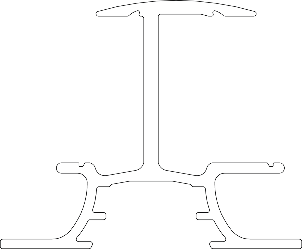 K2 InsertionRail 2.0 - 30, schwarz eloxiert, 3,65 m