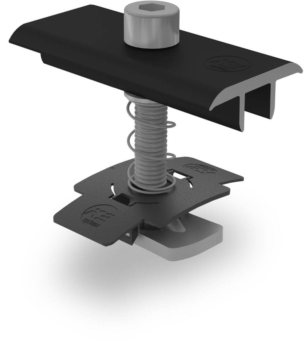 K2 XS Modulmittelklemme, schwarz eloxiert, 30 mm