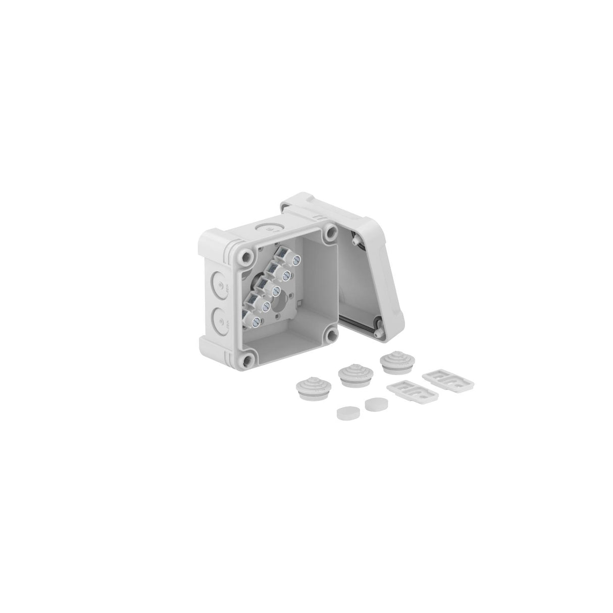 BETTERMANN Abzweigdose Klemme IP67 Kst X01 T LGR 1,5qmm 85x85x45mm quadrat hfr