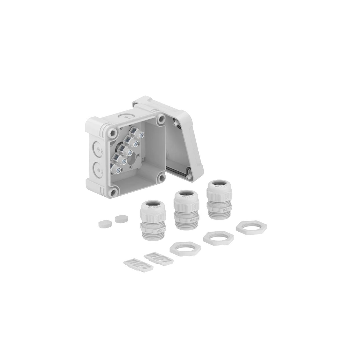 BETTERMANN Abzweigdose Klemme IP67 Kst X01 T G M20 LGR 1,5qmm 85x85x45mm hfr
