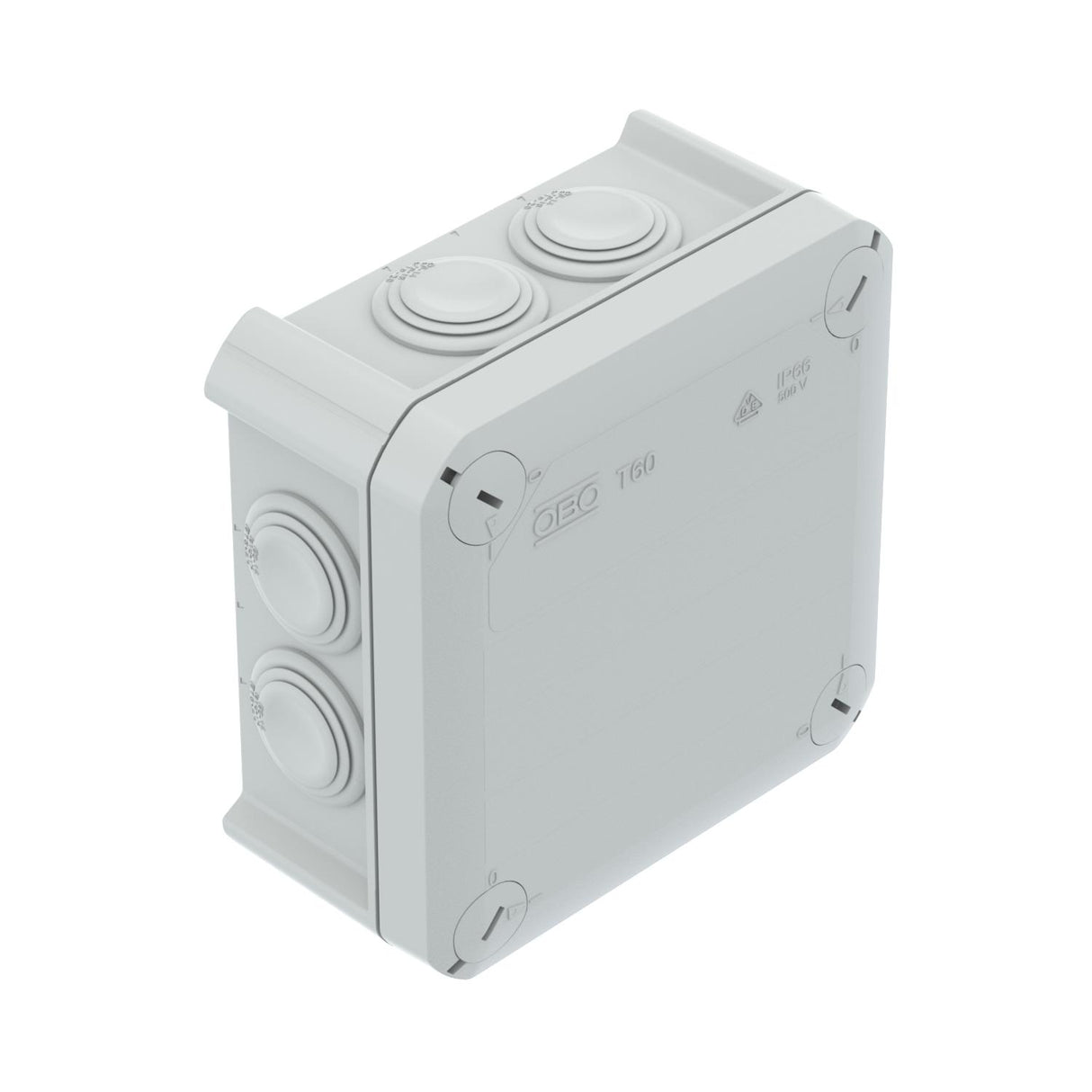BETTERMANN Abzweigdose IP66 6qmm quadrat T 60 F 114x114x57mm Wand/Decke Kst hfr