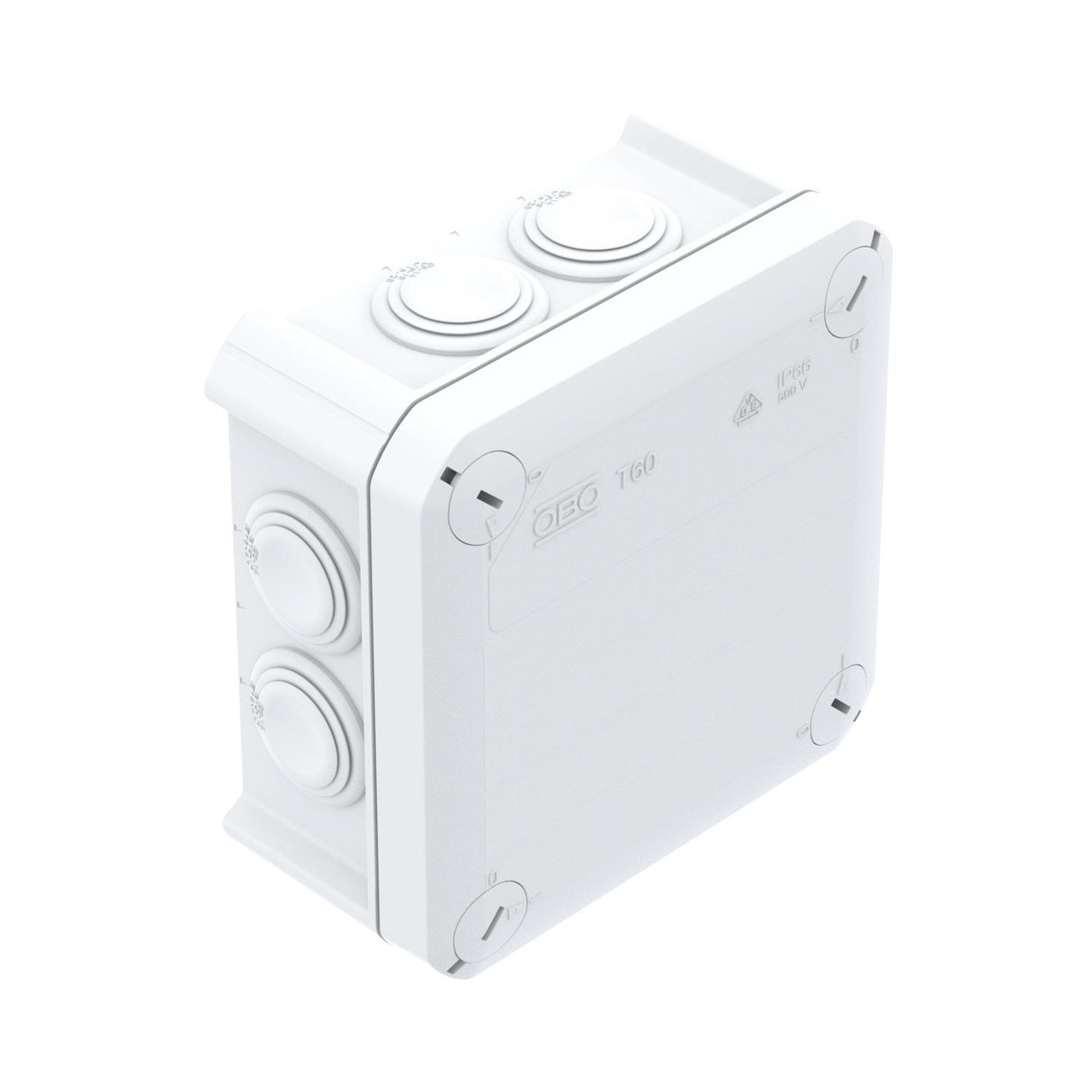 BETTERMANN Abzweigdose IP66 6qmm quadrat T 60 RW 114x114x57mm Wand/Decke Kst hfr